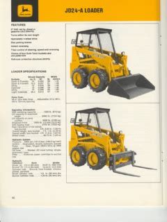 jd 24 skid steer parts|jd24 a specs.